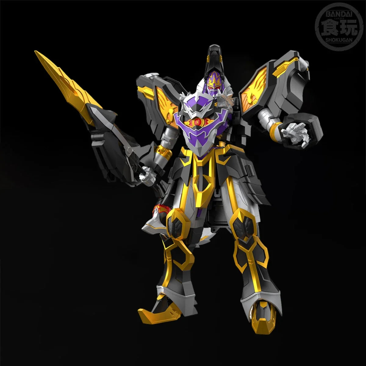 In Stock BANDAI SMP Mahou Sentai Magiranger Maagi Black Wolf Kaiser 17.5CM ABS Anime Action Figures Assembly Model Toy
