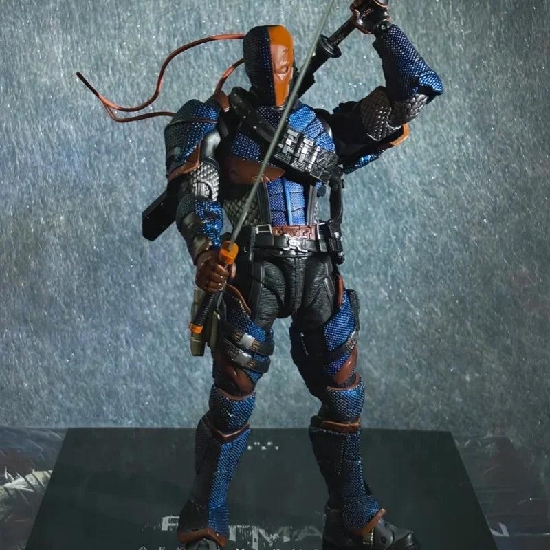 Lpzz Toys Arkham Knight 1/12 Figure Series V8 Suit Batman Action Figure Deathstroke Super Man Statue Colletion Desk Decor Gift