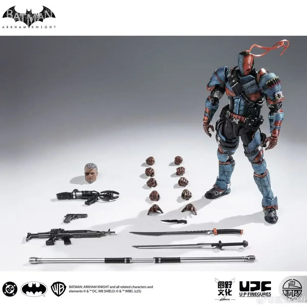 In Stock New Original Lpzz Deathstroke Arkham Knight Deathstroke Finished Module 1/12 Dc002 Articulated Action Anime Figure Gift