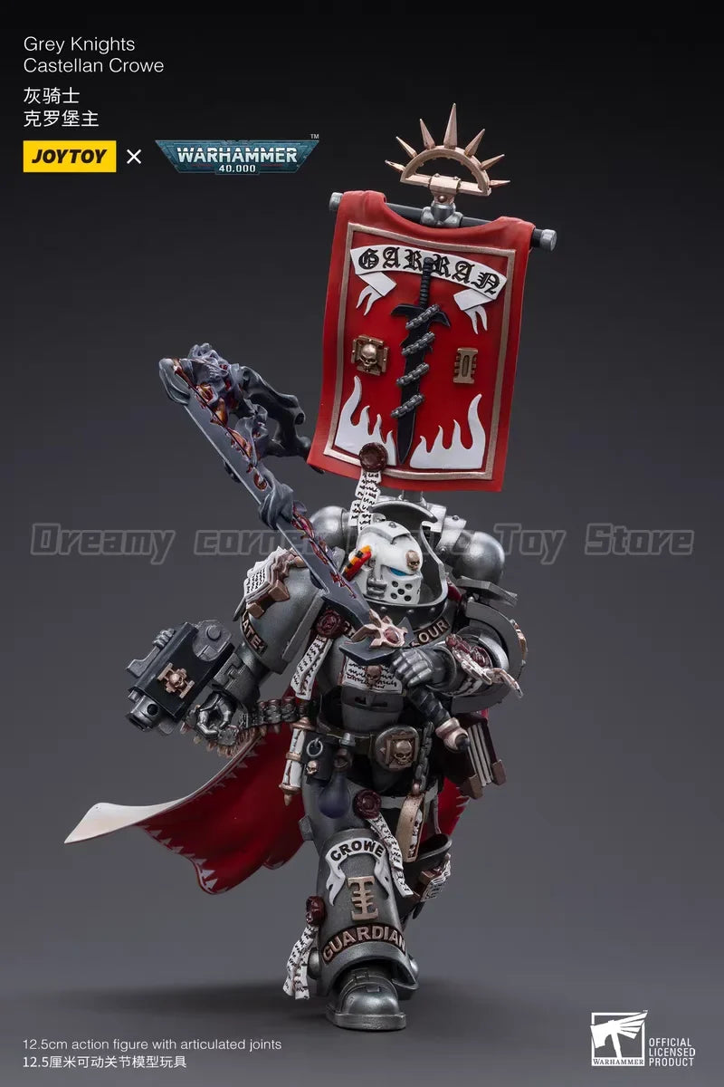 【In stock】Original JOYTOY Warhammer 40K Grey Knights Castellan Crowe 1/18 Action Figure with Articulated Joints
