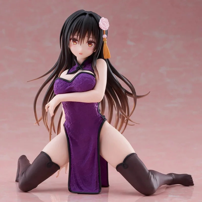 Genuine Original Taito To Love-Ru Darkness Desktop Cute Kotegawa Yui China Dress Anime Figure Model Collector Figurine Toys Gift