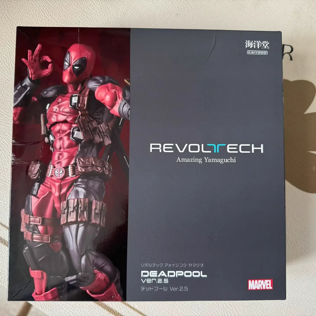 Auf Lager KAIYODO Deadpool 2.5 Revoltech AMAZING YAMAGUCHI Wade Winston Wilson Actionfiguren Modell Spielzeug grau Deadpool