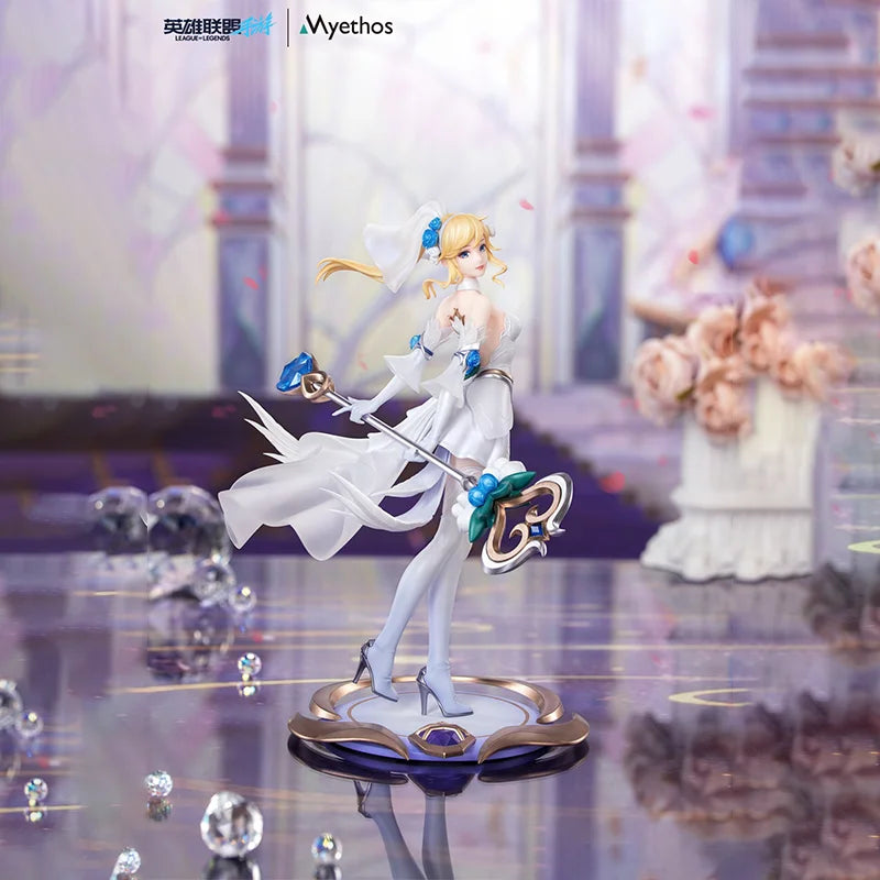 【100%original】Myethos League of Legends Lux - Gift+ 1/8 Crystal Rose H=21.6CM Game Characters Garage Kit Gifts Toys Model