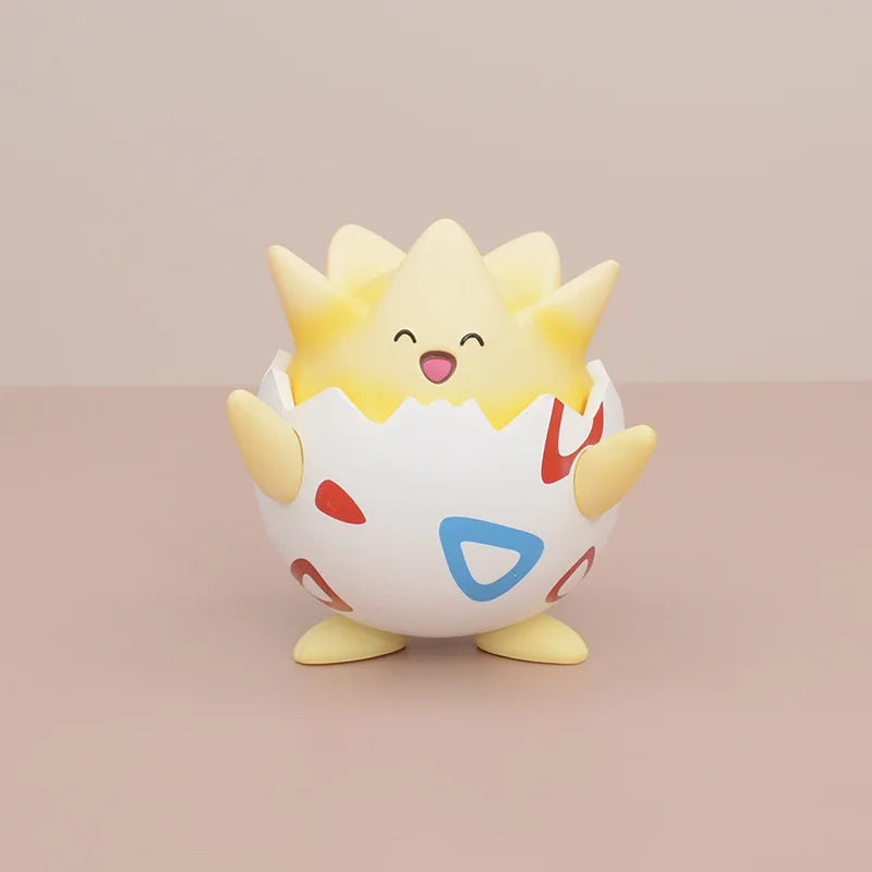 Kawaii Pokemon Happy Togepi Anime Figure Car Desktop Ornament Cute Model Doll Boys And Girls Toys Surprise Gift Collectible