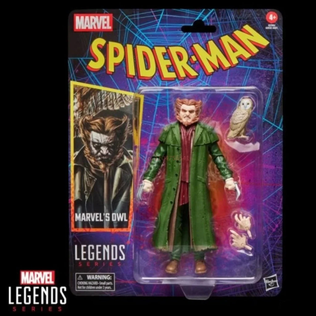 Marvel Legends Retro Spider-Man 2099 Hypno-Hustler 6-Inch Action Figure Collectible Toy Model Kit Doll Fans Gifts