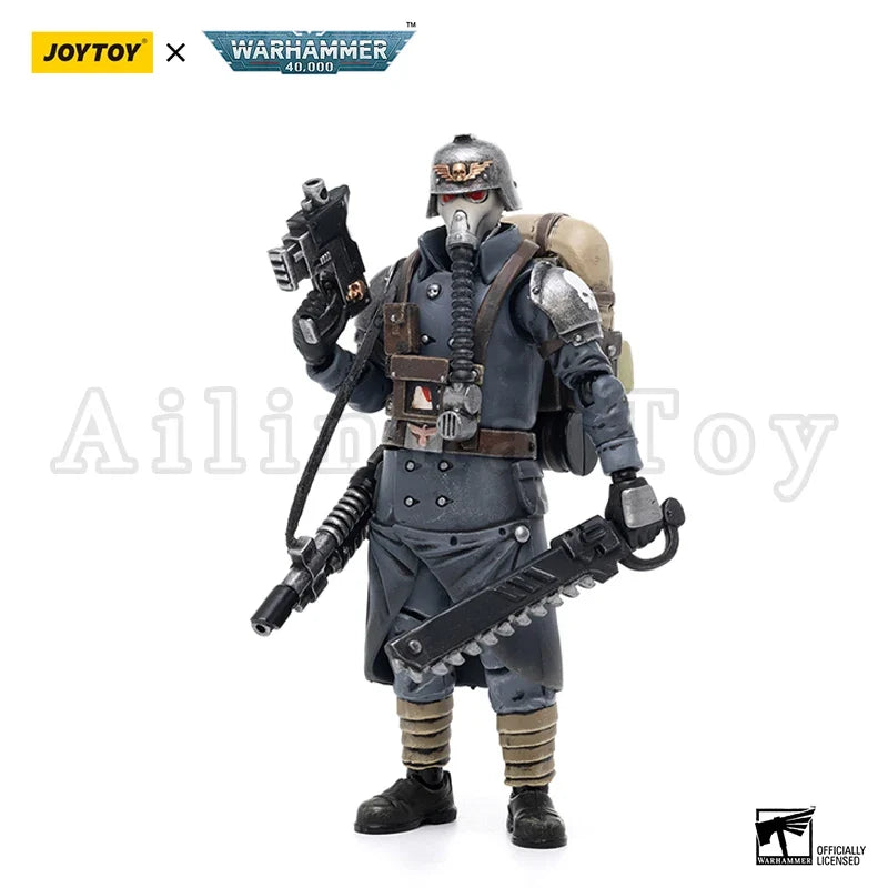 JOYTOY 1/18 Action Figure 40K Astra Militarum Death Korps of Krieg Veteran Reissue Anime Collection Military Model