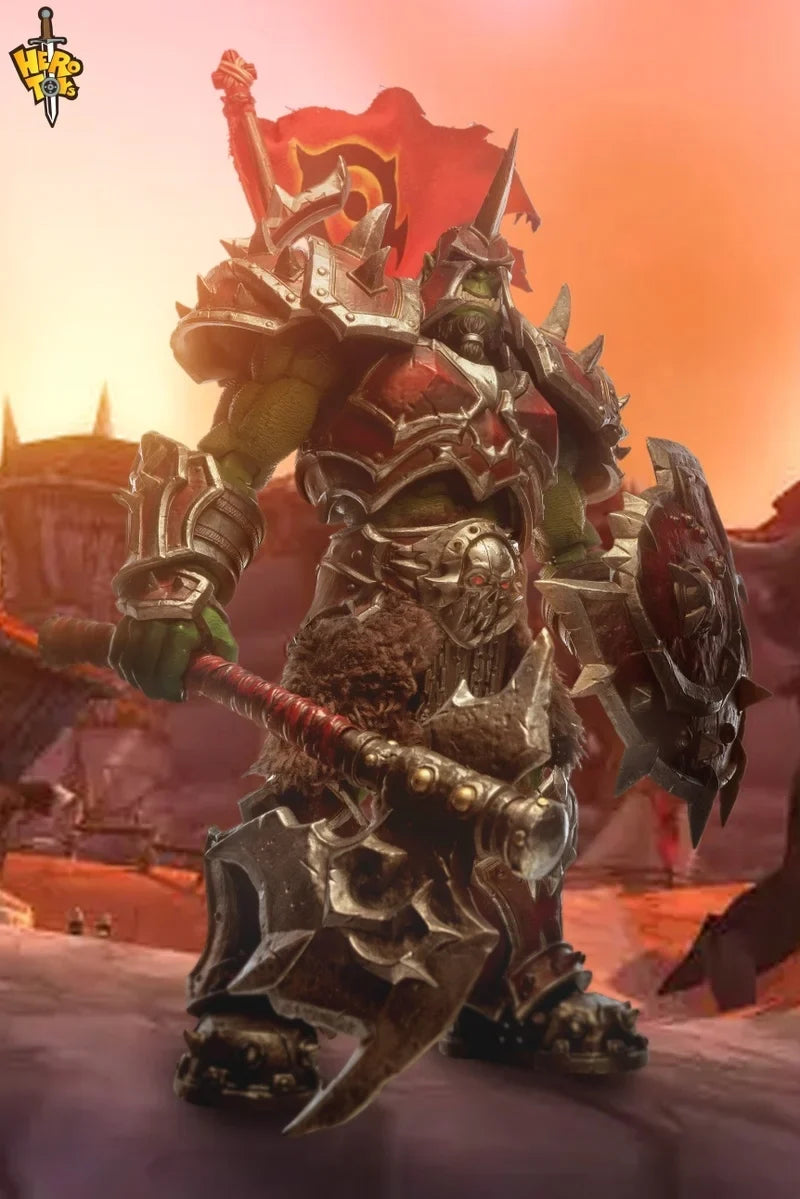 In Stock Hero Toys Orc Warchief Kor'Kron 19.5cm Articulated Action Figure Collectible Gifts