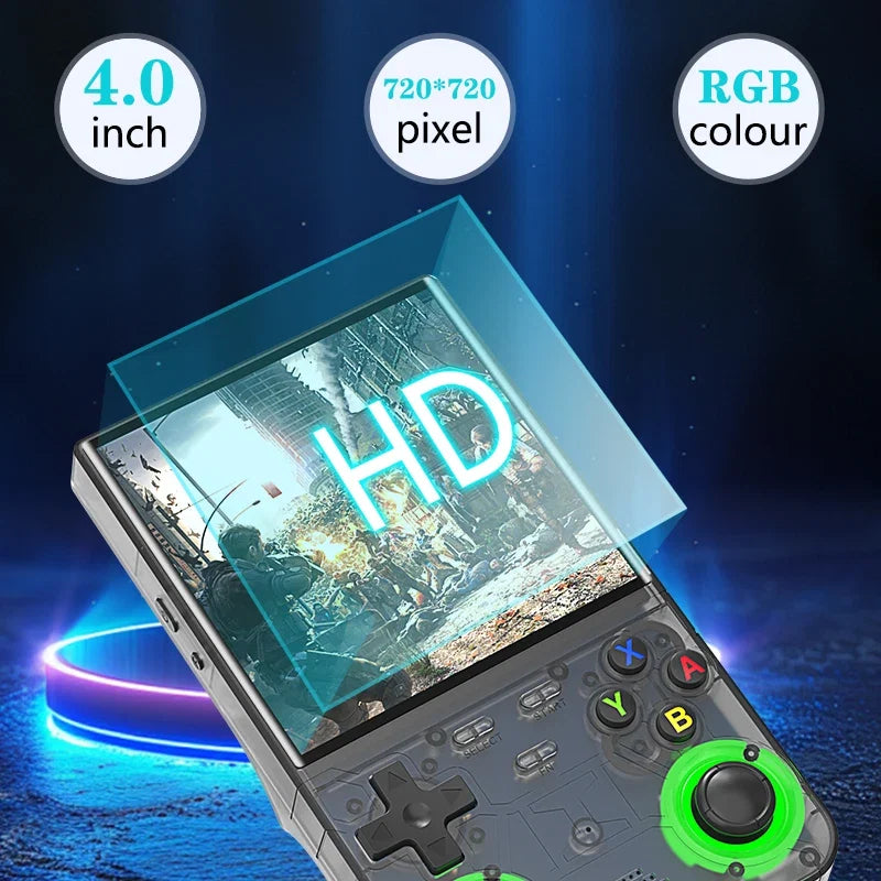 New R36 Ultra Handheld Game Console 4inch Screen Open Source Retro Pocket Video Player 30000+ Games Wi-Fi Enabled RGB Joystick