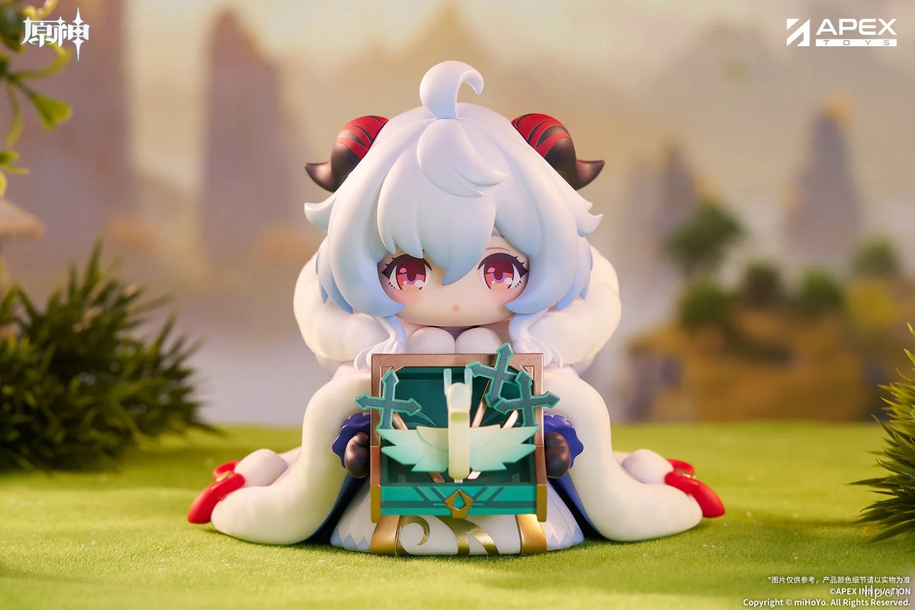 In Stock Original APEX-TOYS Genshin Impact Q Version of The Figure Kang 11CM Anime  Mobile Model Puppet