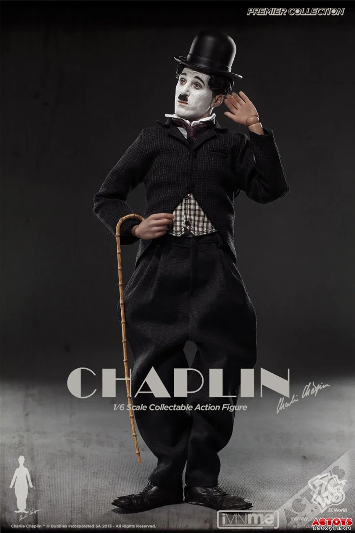 Original  ZCWO 1/6Charlie Chaplin Comedy Master Classic Character collection level Action doll Figure Model Toys 12 inches