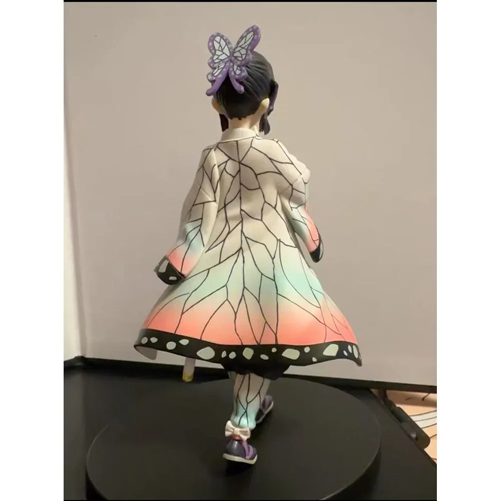 14CM Shinobu Kocho Figure Demon Slayer: Kimetsu No Yaiba Anime Cute Tabletop Decoration Model Toy Gift Collection Ornaments PVC