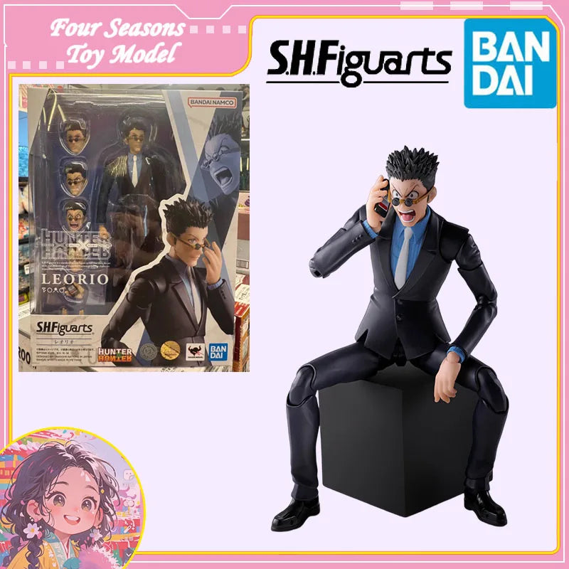 Schneller Versand Bandai Anime HUNTER×HUNTER SHF LEORIO Original Bewegliche Modellspielzeuge Actionfigur Sammlerstücke Ornamente Kinder Kind