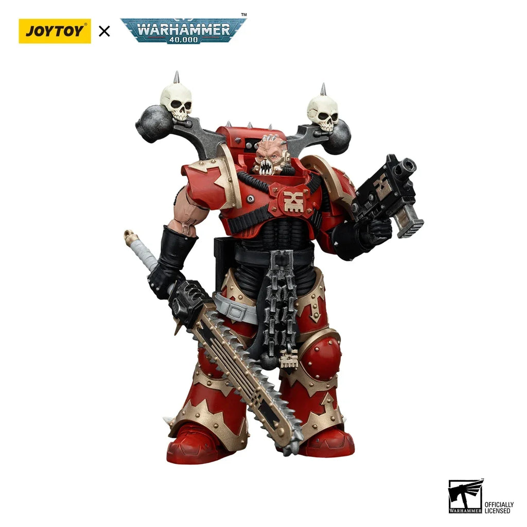 【MT】JOYTOY Warhammer 40K World Eaters Khorne Berzerker 3PCS Anime Toy Model 1/18 Action Figure