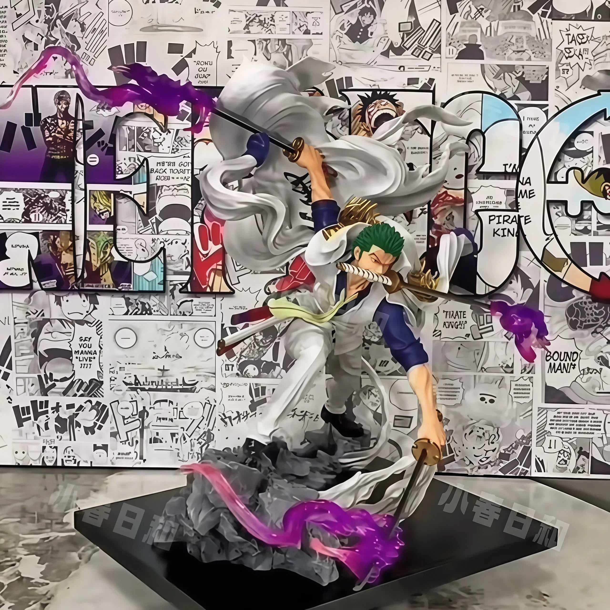 22cm/8.6in One Piece Aimee Figure Roronoa Zoro Figure GK Pvc Statue Collection Model Toys Prize Figure Ornament Doll Gifts