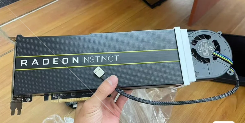 New Quality Graphics Cards MI50 32GB for Server Pc Mi50 Graphic Cards HBM2 32gb Video Card AI Reasoning, Deep Learning Deepseek