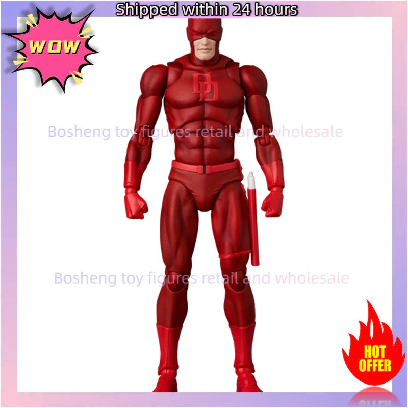 Original Medicom Toy Reissue Mafex No.223 Daredevil Comic Ver. Mafex 223 Anime Action Sammelfiguren Modellspielzeug