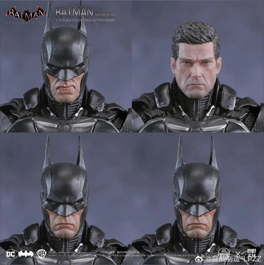 Original Lpzz Toys Arkham Knight Figure V8.04 Suit Batman 002 Deathstroke Dc Multiverse Superman Action Figures Model Custom Toy