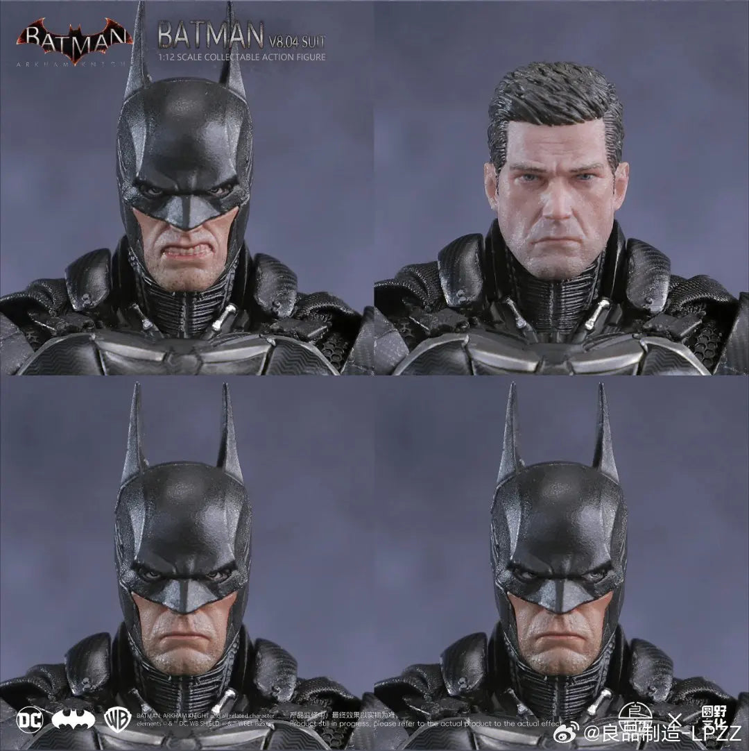 Original Lpzz Toys Arkham Knight Figure V8.04 Suit Batman 002 Deathstroke Dc Multiverse Superman Action Figures Model Custom Toy