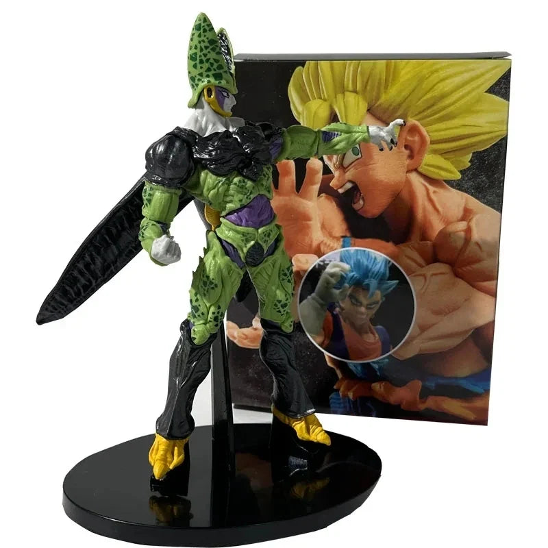 22CM Bandai Dragon Ball Anime Figure Cell Standing Figure Toy PVC Action Figure Figurine Collectible Model Toys Gift for Kids