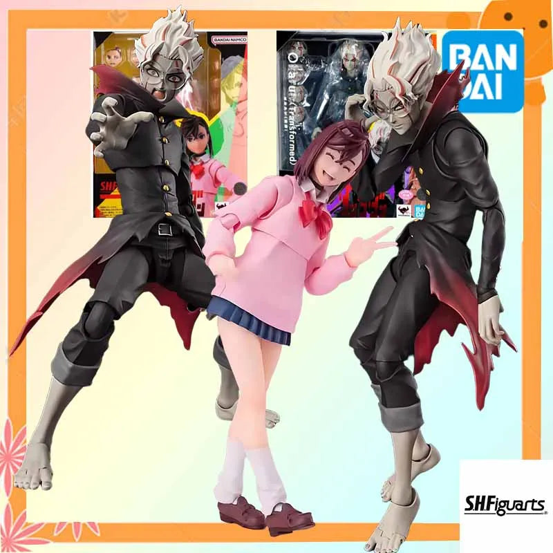 High quality Bandai Original SHF Anime Figure DAN DA DAN Okarun (Transformed) Anime Action Figures Toys For Boys /Girls /Kids