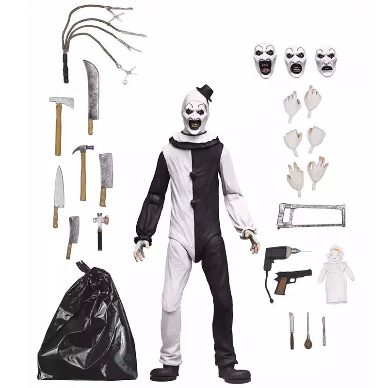 NECA 45251 Art The Clown Figure Damien Leone's Terrifier Figurine Anime Action Figuras Collectible Model Doll Ornament Original