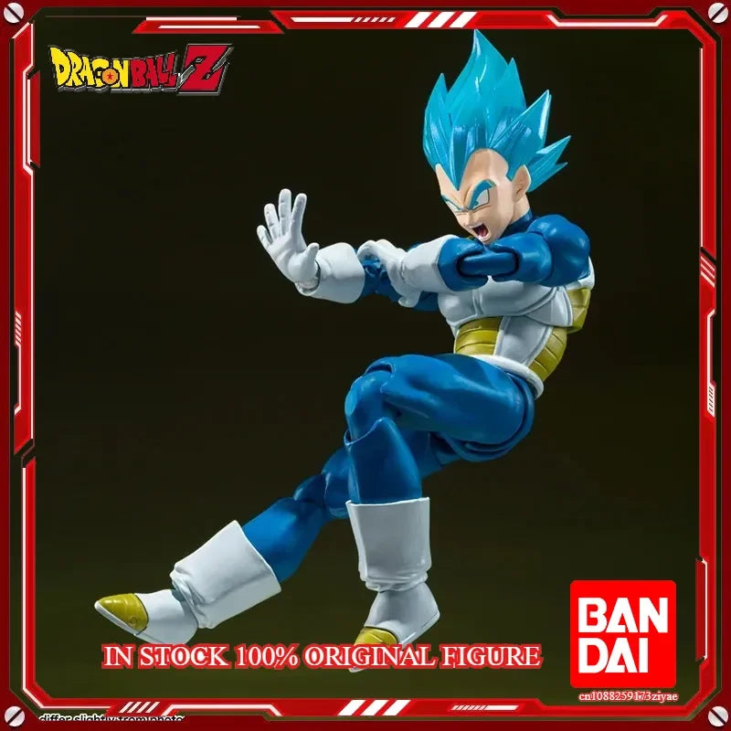 In Stock 100% Original Bandai S.H.Figuarts Shf Super Saiyan God VEGETA The pride of Saiyans Anime Action Collection Figures