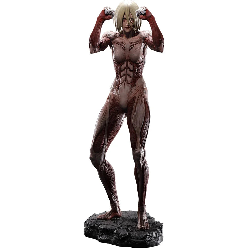 Original Bandai Ichiban Kuji Attack on Titan Female Titan Ani Figure The World Outside the Walls Anime Figure Collectible Model