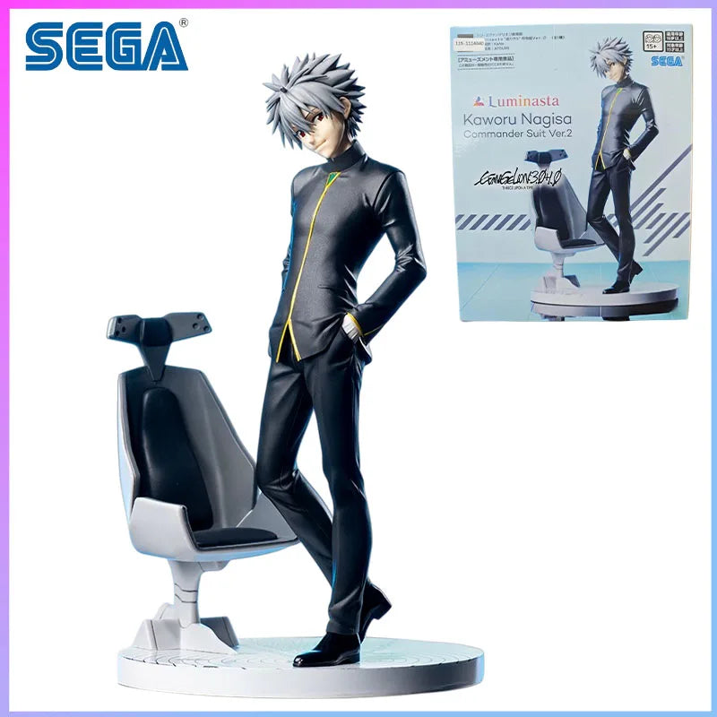 SEGA In Stock Evangelion 3.0+1.0 Thrice Upon A Time Luminasta Kaworu Nagisa Commander Uniform Style 2 in stock Gifts Toys Model