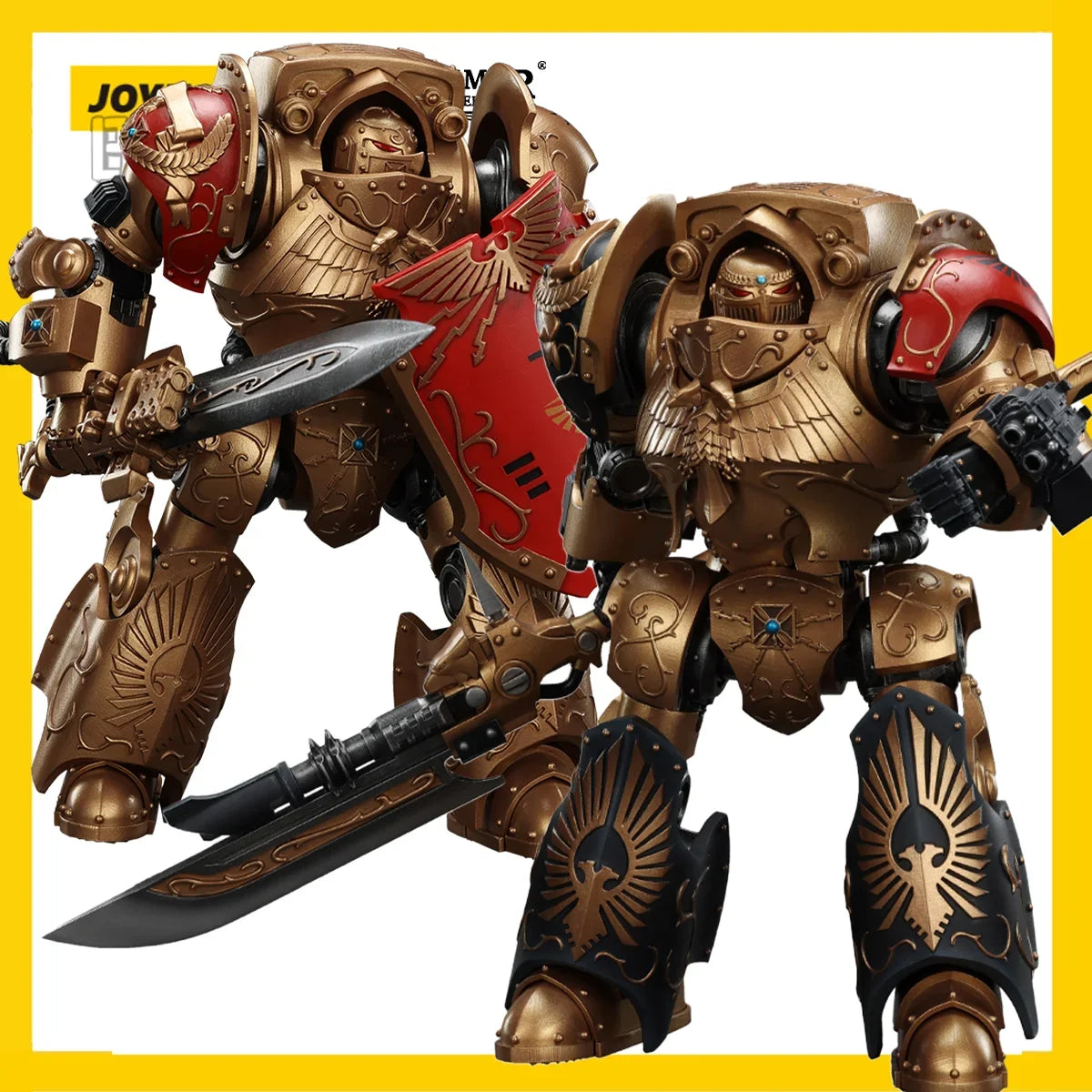 [IN STOCK]JOYTOY 1/18 Warhammer 30K Action Figure Legio Custodes Contemptor 2PCS Model