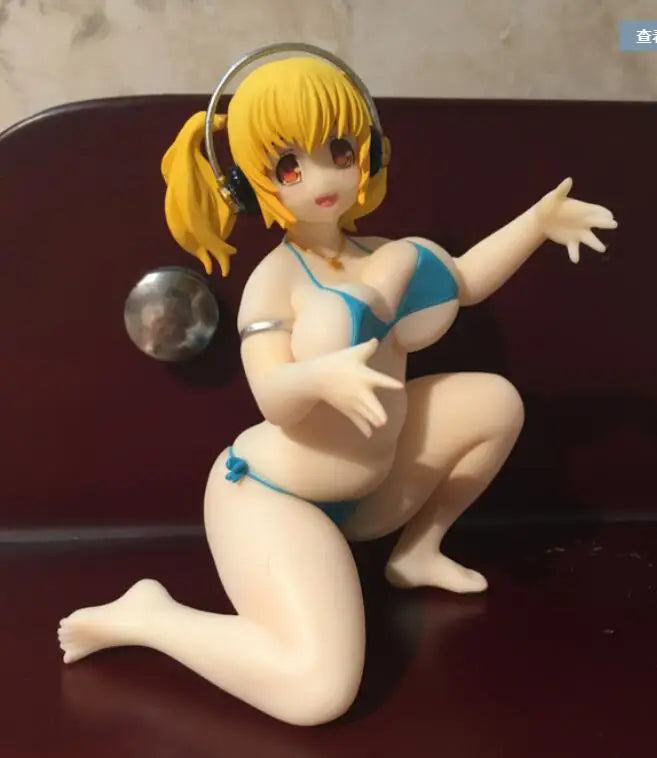 No box Japanese original anime figure  SUPER SONICO knight ver action figure collectible model toys for boys