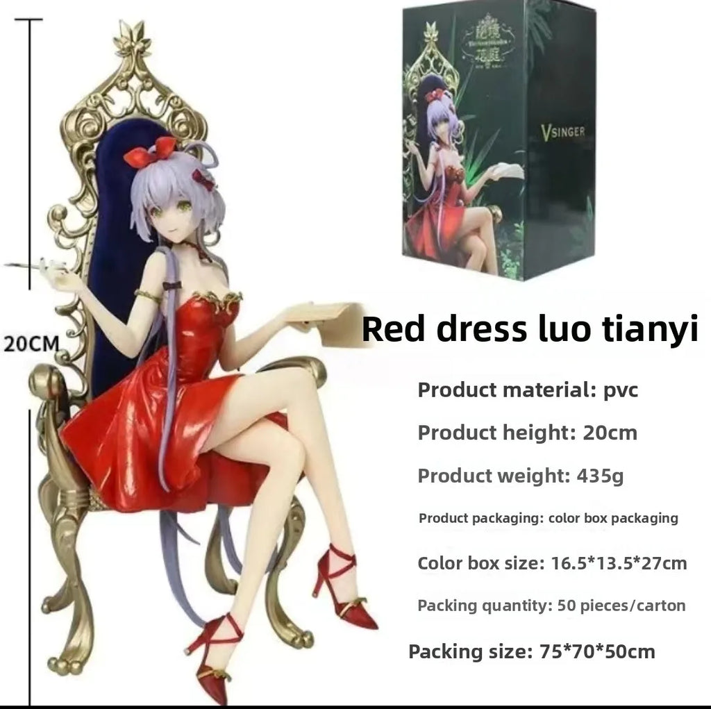 Blue orm Luo Tian Figure Ornament Gift Fairyland Tone Resin Material Static Model Collectible for Adults over 8