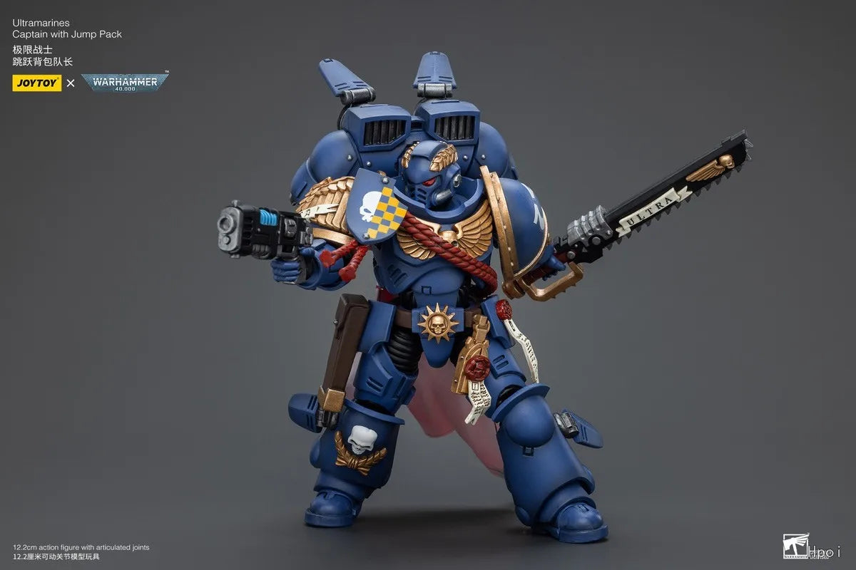 Original in Stock JOYTOY Ultramarines Captain with Jump Pack 1/18 Figures Model Toys Gifts Collection Ornaments