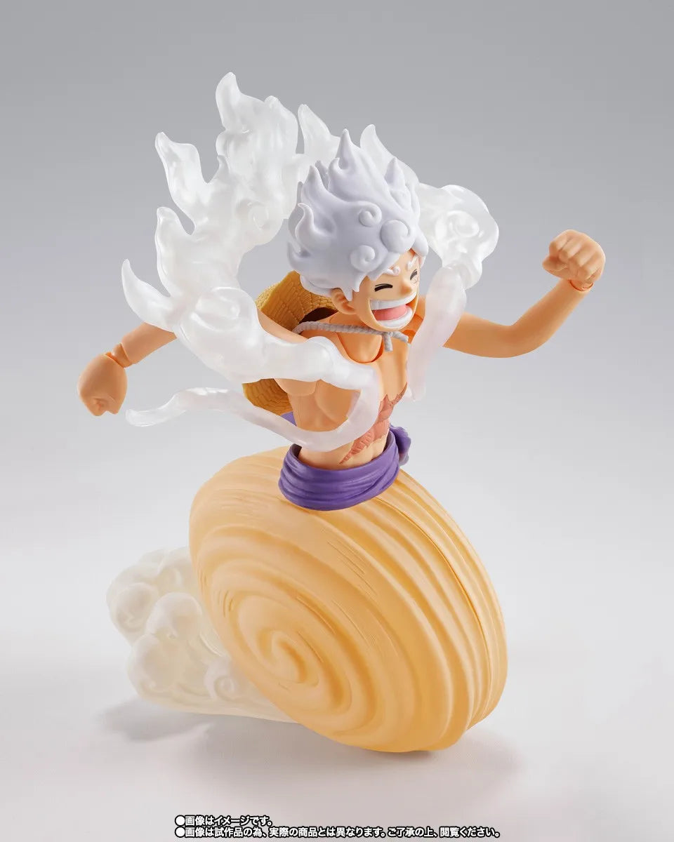Officially Licensed BANDAI SHFiguarts Future Island Egghead Gear 5 Monkey D Luffy Figure Anime Action One Piece Model Toy