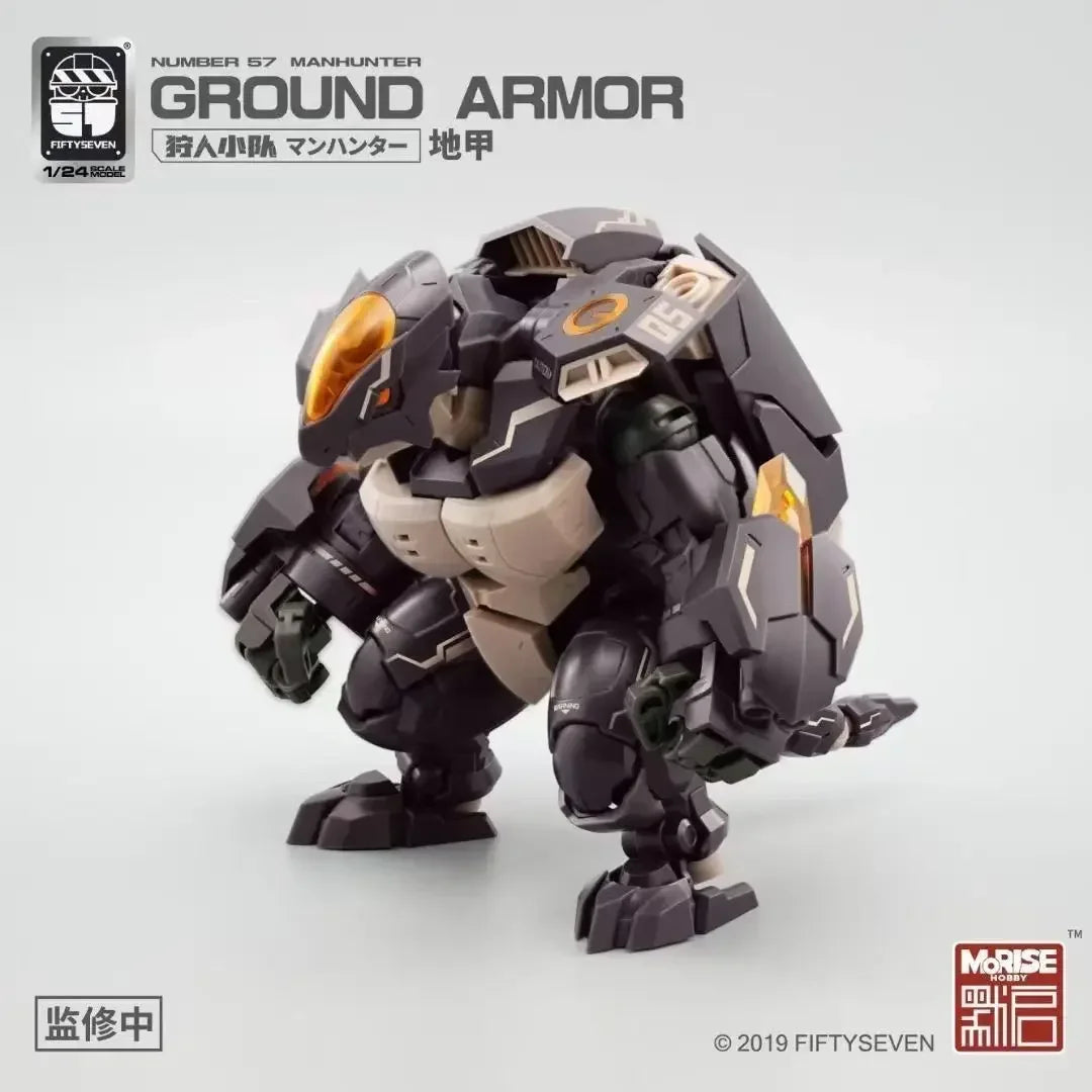 NEW KEMO FIFTYSEVEN Manhunter GROUND ARMOR NO.57 1:24 3-Pack Turtle Armord Puppet Squad Anime Action Figure Set SHARK Toy Gift