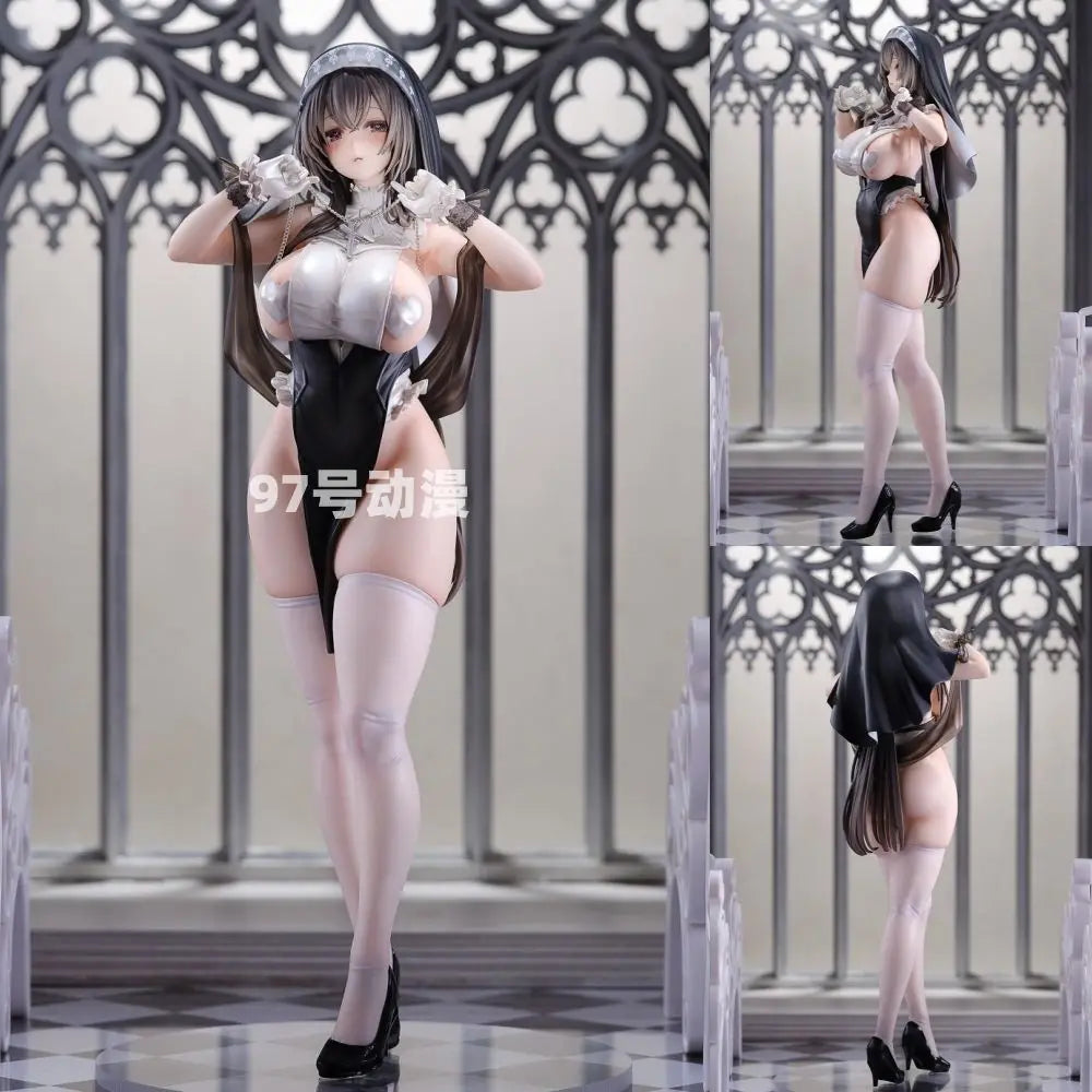 コスプレシスターさん Cosplay Nun Anime Figure Sexy Girls Figures Figurine Model Statue Doll Collection High Quality Version Toys Kids Gift
