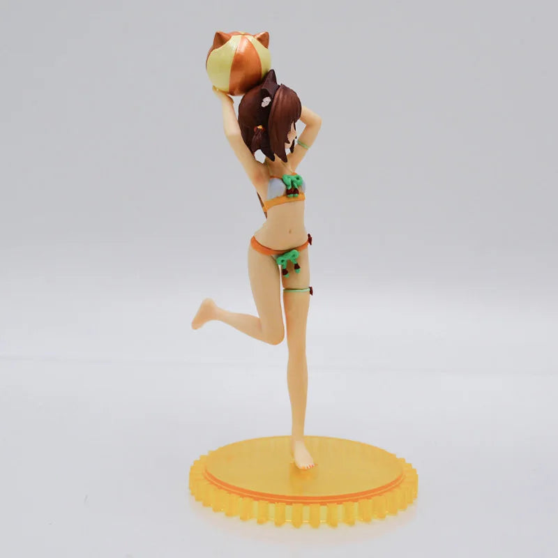 14cm S-style Nekopara Azuki Anime Figure Nekopara Coconut Swimsuit Action Figure Chocola/Vanilla Figurine Adult Model Doll Toys