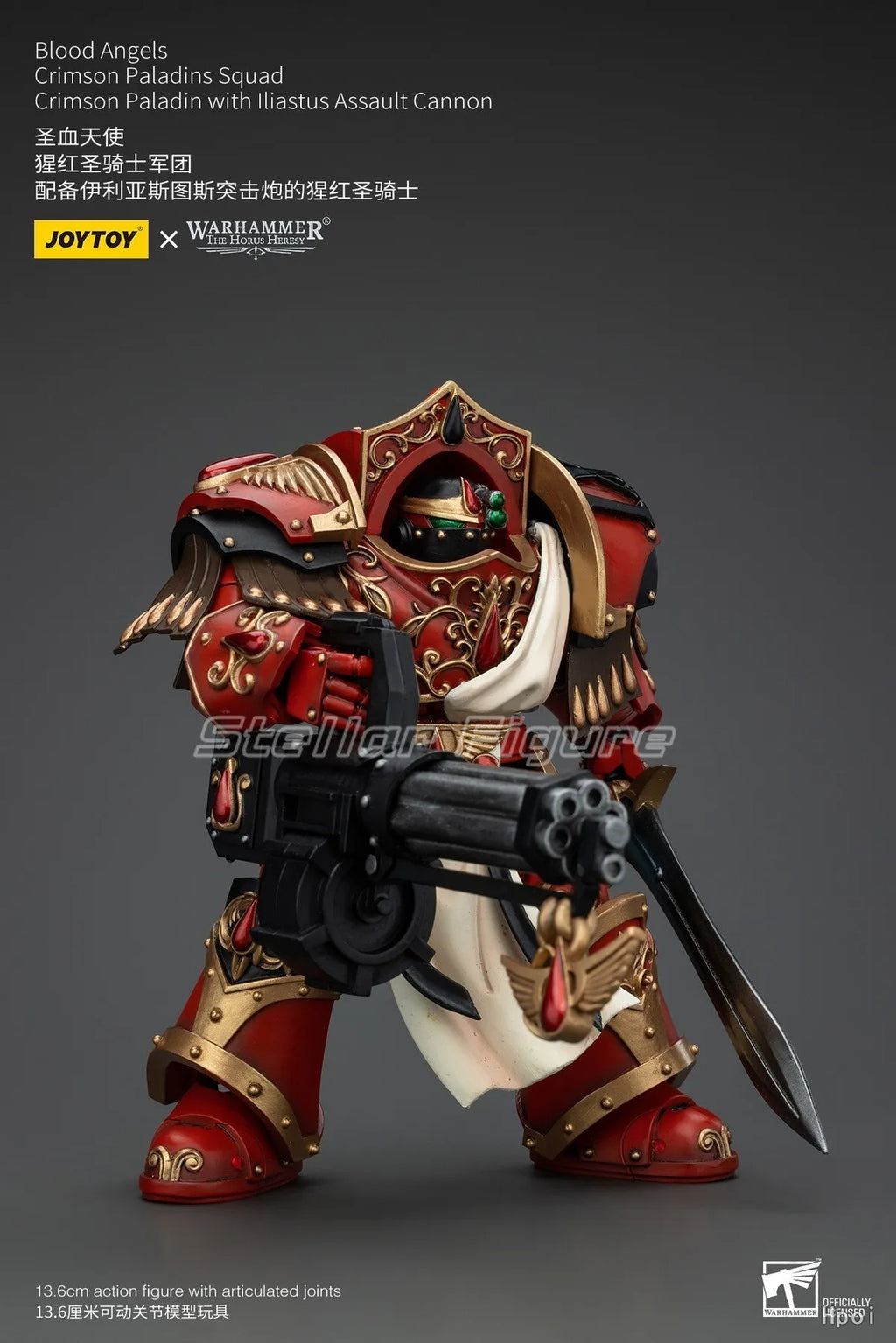 【SF】JOYTOY 1/18 Action Figure Warhammer 40K  Blood Angels Crimson Paladins Squad  Prime Model Toy Gift
