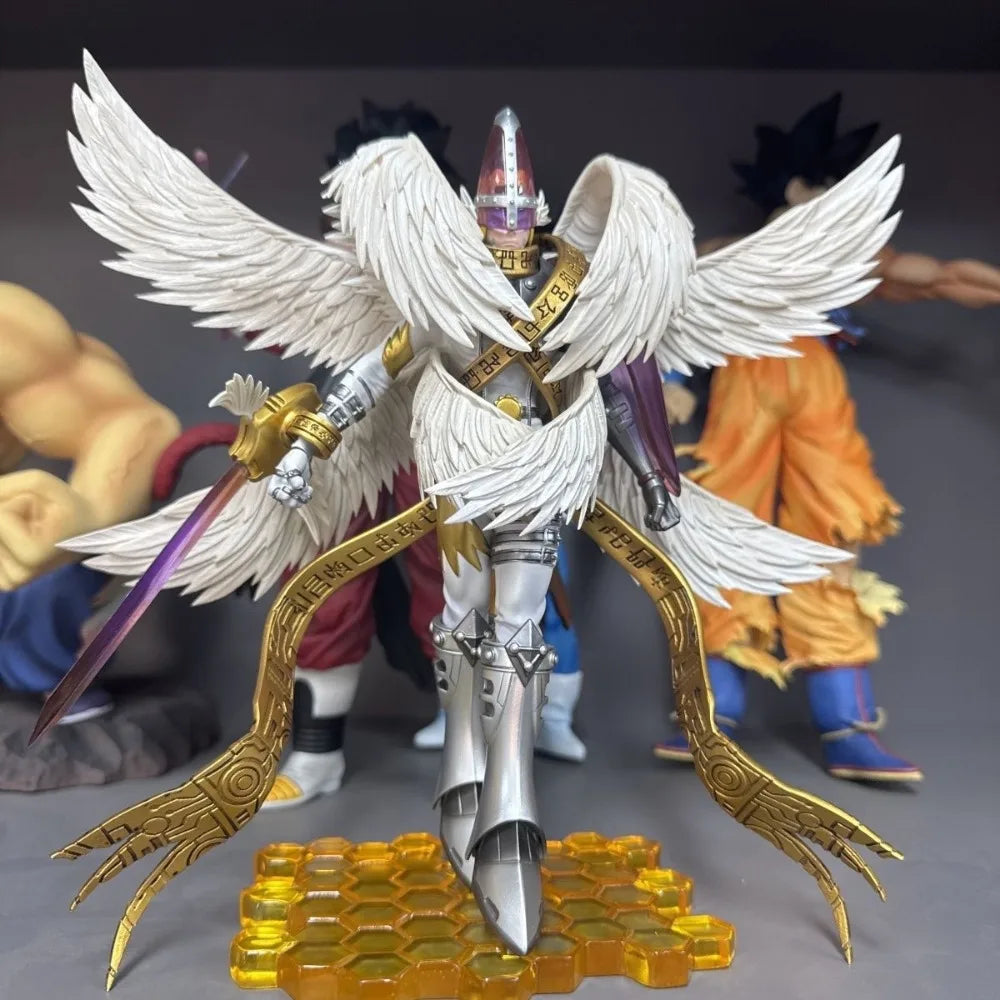 22cm/8.6in Anime Digimon Adventure Figure Entirely body Holy Angemon Action Figures Pvc Statue Collection Model Toys Gifts