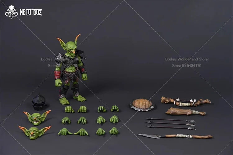 Mety Toys 1/12 Maßstab Soldat Goblin Ork Goblin Erkundungsteam Krieger 13CM Actionfigur Puppensammlung