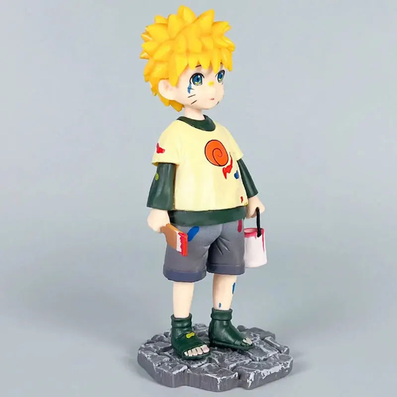 Anime Figurine Naruto Q version Uchiha Sasuke Action Doll Kawaii Childhood Uzumaki PVC Model Statue Anime Collection Toys Gifts