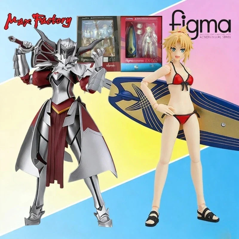Max Factory Original Figma Fate/Apocrypha Mordred Rider Badeanzug Ver. Sammlerstück Anime Actionfigur Modell Spielzeug Geschenk für Jungen