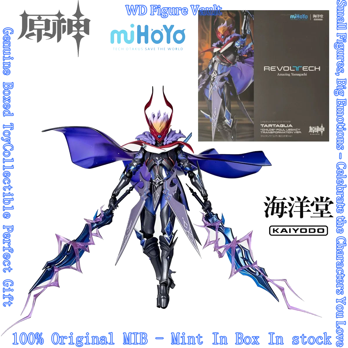 In stock Kaiyodo x miHoYo Genshin Impact Tartaglia (The Balladeer) Abyss Mage Outfit Action Figure Model Genuine Boxed Toys Gift