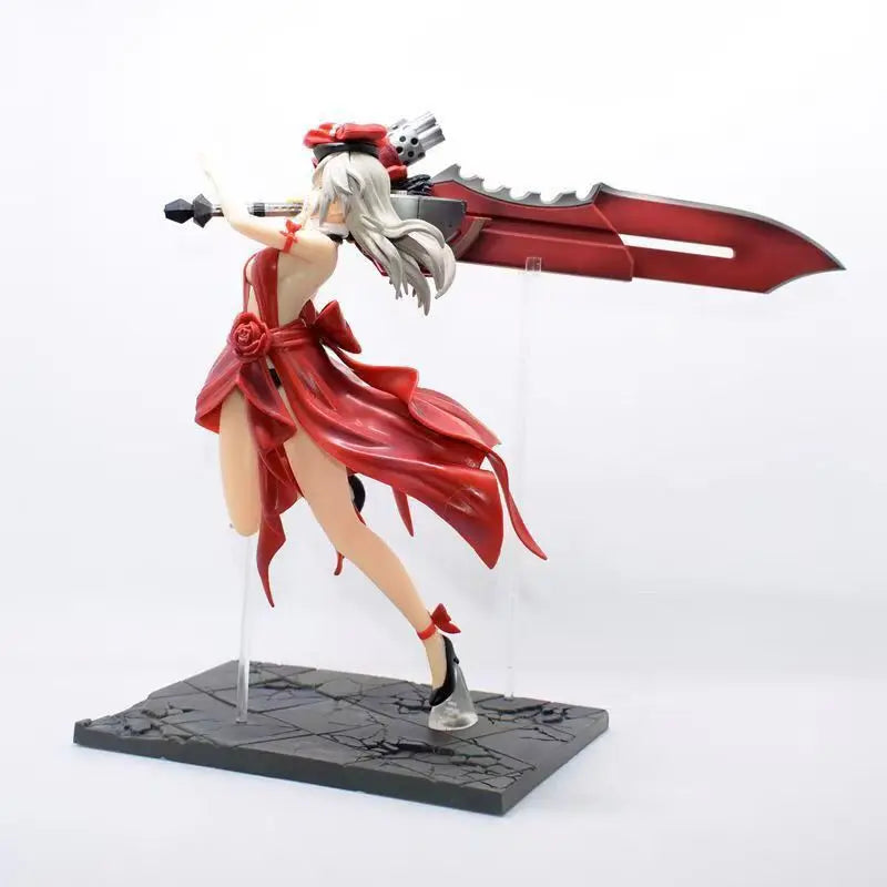 26CM God Eater 2 Rage Burst Alisa Battle Beautiful Girl Anime Handmade Action Figures Desktop Case Decoration Ornament Gift