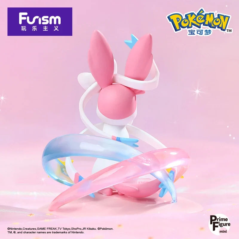 Original Pokemon Figures SYLVEON Figurine FUNISM Hot selling Anime Model Pocket Monster Desktop Car Decorations Toy Kids Gift
