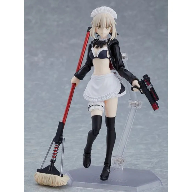 Max Factory Figma EX-057 Saber Alter Rider - 145mm Movable Doll, PVC/ABS Material, All-Ages Action Figurine for Collectors