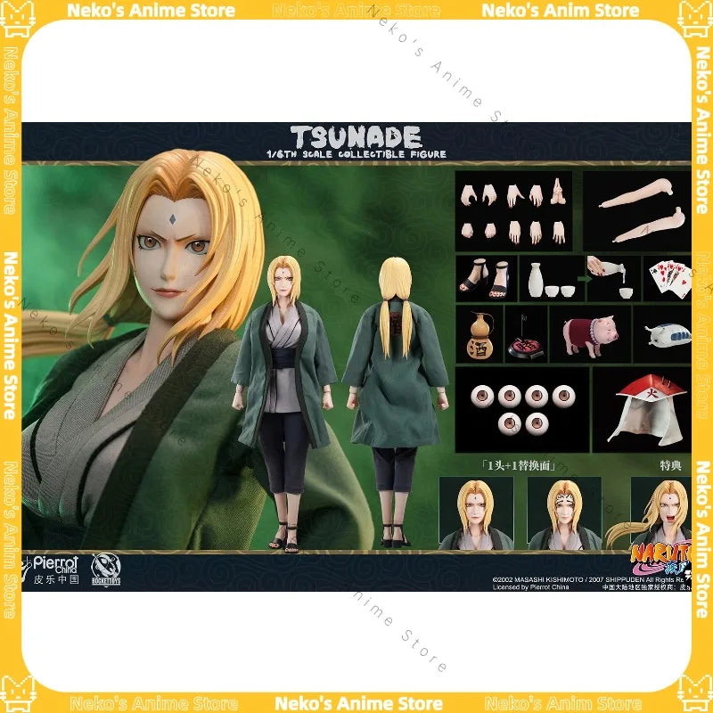 【In Stock】ROCKET TOYS Naruto Shippuden Fifth Hokage Tsunade Collectibles Action Figure Anime Model  Desktop Doll Trendy Toys