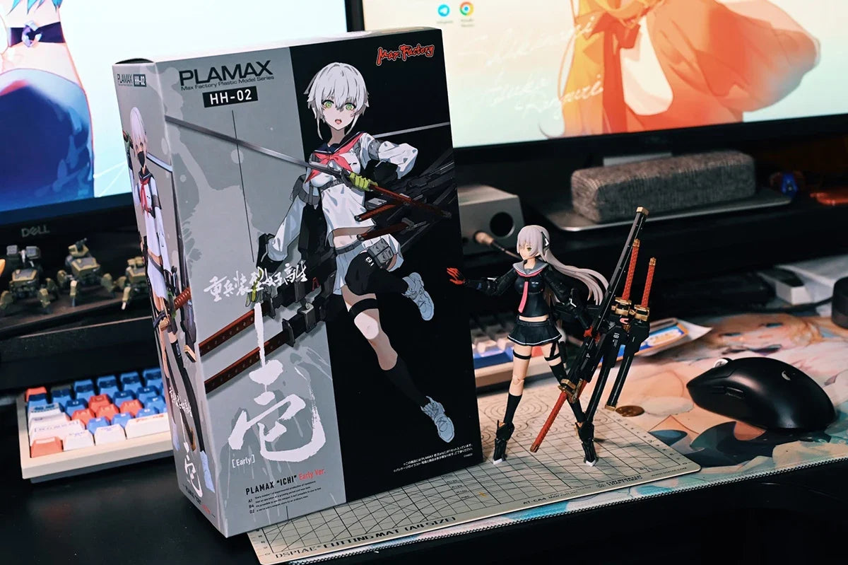 100% Original in Stock Max Factory Plamax Heavily Armed High School Girls Ichi Early Ver. Action Figure Collection Series