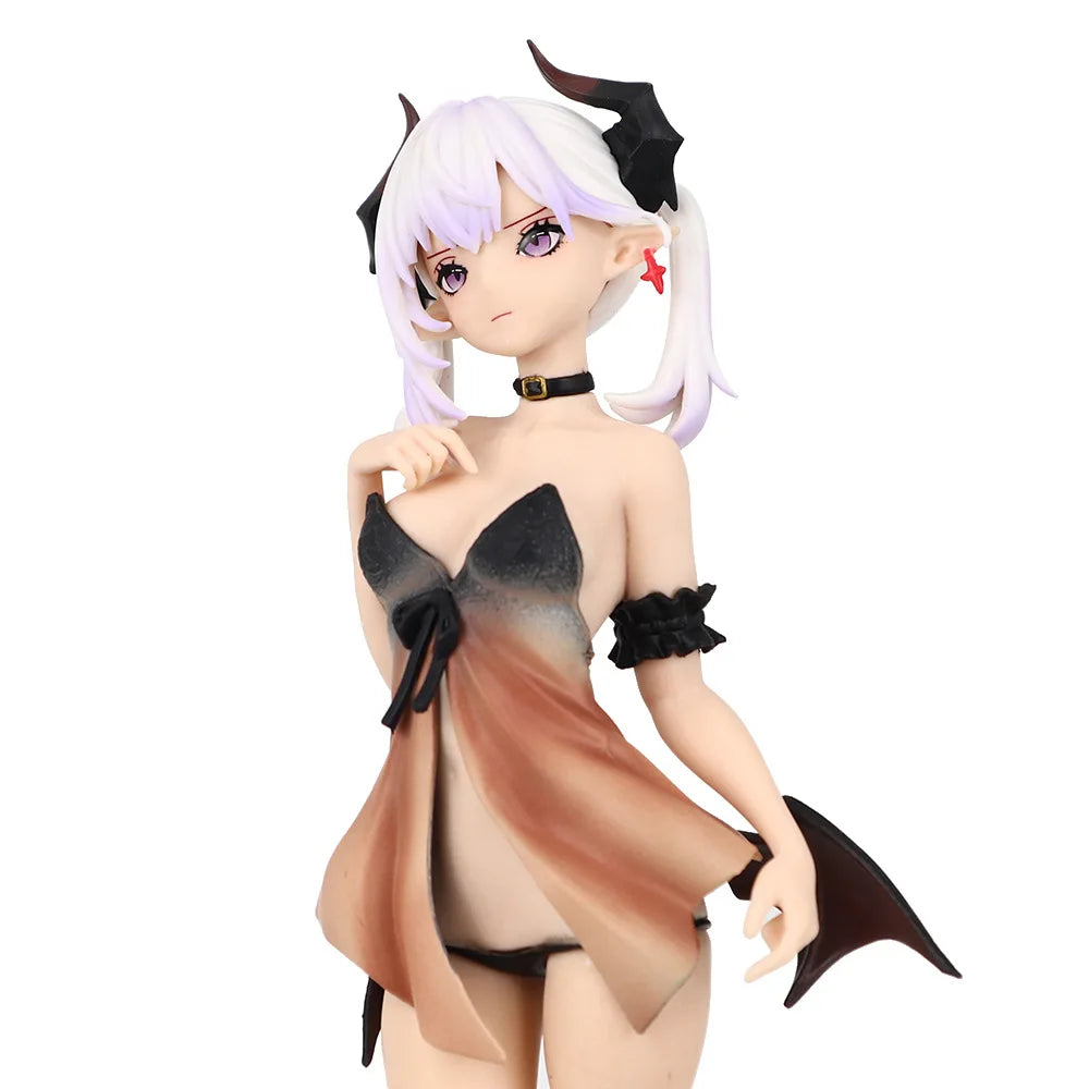 28cm Anime little devil Lilith Q version standing posture Action Figure PVC model Toys doll Desk Decor Collectible Gifts