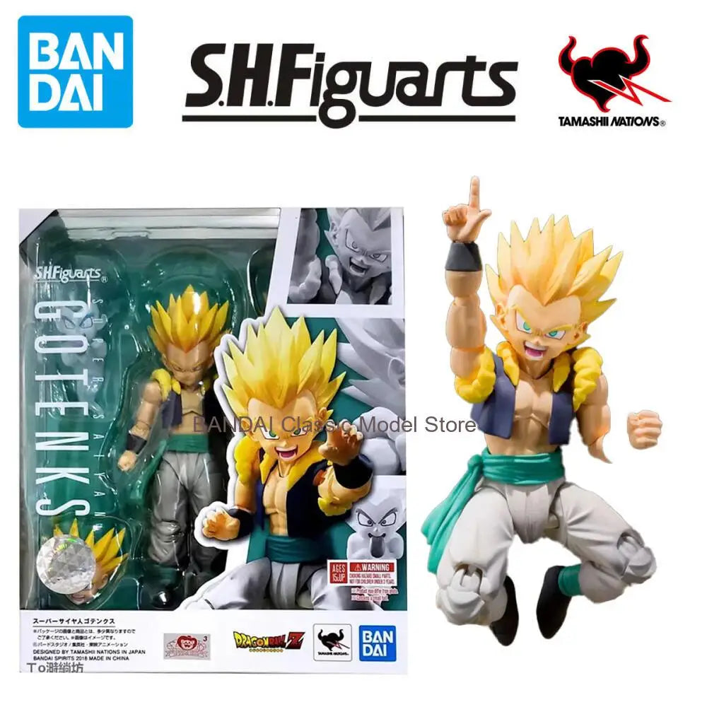 100% Original Bandai S.H. Figuarts SHF Super Saiyan Gotenks Dragon Ball Z In Stock Anime Action Collection Figures Model Toys