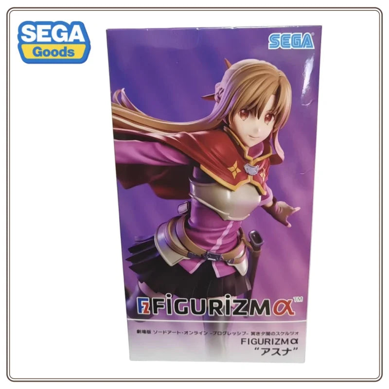 In stock Sword Art Online Anime Asuna Figurizmalpha Prize Figure Mother's Rosario Edition Pvc Model Collectibles for Fans Gifts